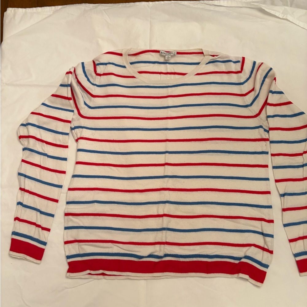 J. Crew Multicolor Striped Sweater